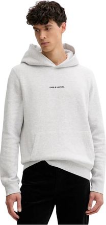 Zadig&Voltaire Sanchi Photo-patch Hoodie - Heren - Hoodies - Grijs - XL - Katoen - Hoodies & sweatvesten