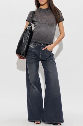 Diesel T-shirt T-ILA-AA7, Womens, Grey