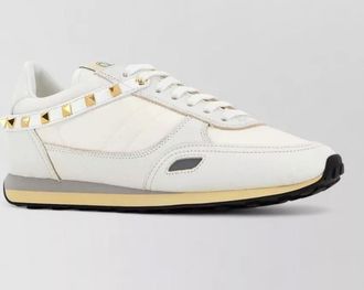 Valentino Garavani leather and nylon low-top sneakers