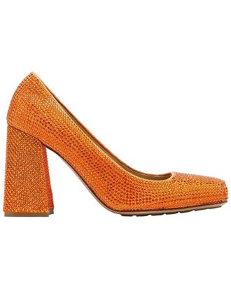Bottega Veneta Tower Square-Toe Leather Pump