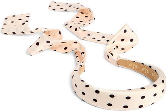 L. Erickson Josie Headband in Cream/Black at Nordstrom