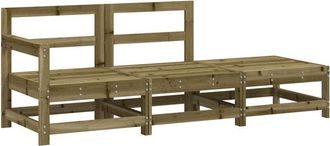 vidaXL Juego De Muebles De Jard&iacute;n 3 Pzas Madera De Pino Impregnada Vidaxl