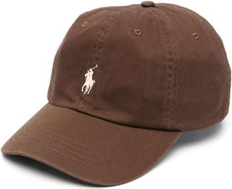Polo Ralph Lauren logo-embroidered cotton cap - men - Cotton - One Size - Brown