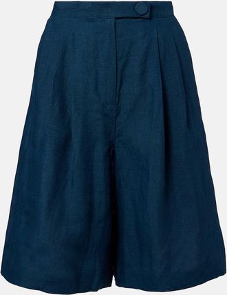 Eres Bermudas Plaisant de lino