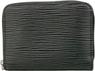 Louis Vuitton Vintage, unisex, Zwart, ONE Size, Leer, Pre-owned Vintage Coin Purse