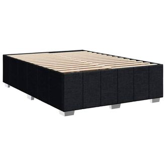 Berkfield Home Soft Bed Frame without Mattress Black Double Fabric