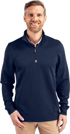 Cutter & Buck Traverse Stretch Eco Quarter Zip Mens Pullover