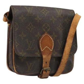 Louis Vuitton Pre-owned Monogram Canvas Shoulder Bag - Dames - Pre-owned - Bruin - Maat: ONE Size Leer