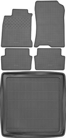 OEM Juego De Alfombrillas De Goma Para Coche Y Maletero Para Renault Laguna Iii Estate (2007-2015)