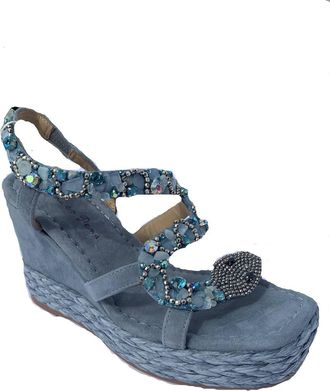 Alma En Pena Womens Zafiro Wedge Sandals In Jean