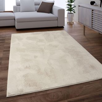 Paco Home Alfombra Salon Pelo Largo Se Puede Lavar En La Lavadora Suave Felpa Crema 80x300 Cm - Paco Home