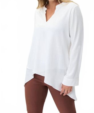 Joseph Ribkoff Long Sleeve Tunic Top In Vanilla