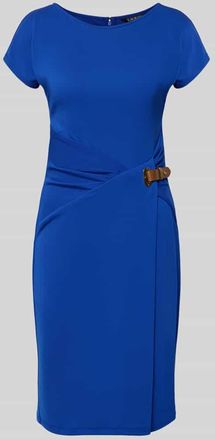 Lauren Ralph Lauren Eng anliegendes Businesskleid mit G&uuml;rtel Modell JAVAS in Royal, Gr&ouml;&szlig;e 34
