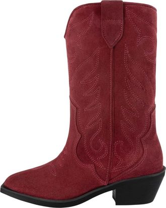 L37 Unieke Alabama schoeisel en accessoires - Dames - Cowboylaarzen - Rood - 35 EU - Schoenen
