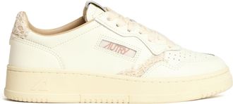 Autry Marshmallow Ecru Leather Medalist Low Sneakers
