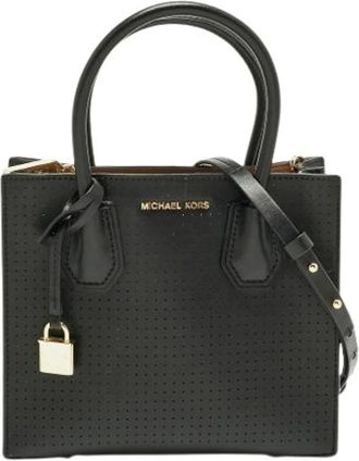 Michael Kors Pre-owned Handbags, female, Black, Size: ONE SIZE Pre-owned Leather Handbag