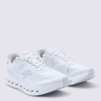 On Mesh and Textile Sneakers - White