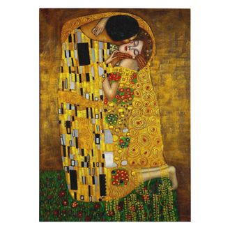 Dmora Pintura Nebamaba, Estructura De Tela, Madera Noble, Estructura De Madera Noble, 70x100h Cm Multicolor