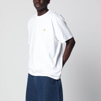 Carhartt Work in Progress S/S Chase T-Shirt bianca in cotone