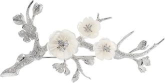 Anabela Chan Spilla Sakura Blossom in oro Vermeil rodiato - Argento