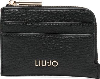 Liu Jo zip cardholder - women - Polyester/Polyester/Polyurethane Resin - One Size - Black