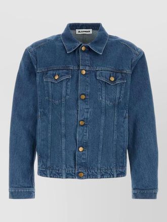 Jil Sander denim jacket long sleeves chest pockets