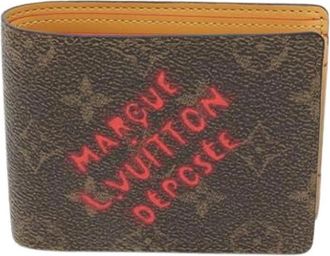 Louis Vuitton Pre-owned Canvas Wallet - Dames - Vintage Accessoires - Bruin - ONE Size - Vintage