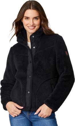 Free Country Womens Sherpa Butter Pile Button Front Jacket