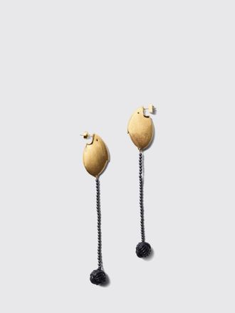 Jacquemus Orecchini pendenti Les Poissons-Lunes in ottone dorato