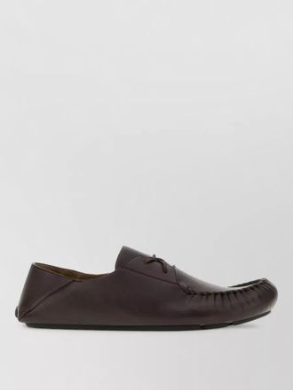 Loewe rambla leather lace up moccasin loafers