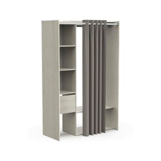 Dmora Dmora - Gran Armario Elettori, Muebles De Dormitorio, Vestidor, Armario De Ropa, 119x50 H183 Cm, Roble