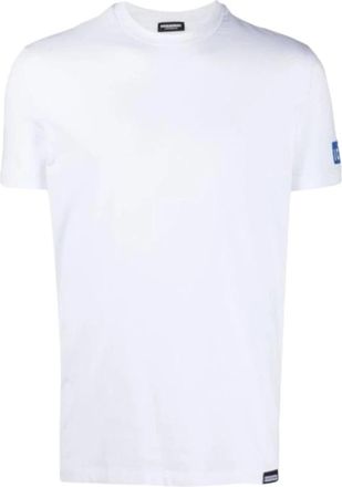 Dsquared2 Casual Katoenen T-shirt - Heren - T-shirts - Wit - S - Katoen - Tops