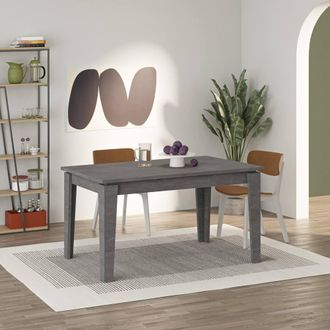 Decortie Tolmen Extendable Dining Table 140cm 4 Seater in Mid Grey | Size: 2 Pack