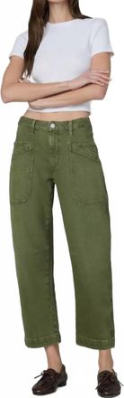 Joe's Double Pocket Barrel Jeans In Winter Moss