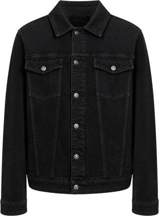 Dondup Jassen, Heren, Zwart, L, Denim, Giubbino Regular in Denim Stretch