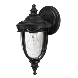 Netlighting English Bridle 1 Light Outdoor Small Wall Lantern Light Black IP44 E27