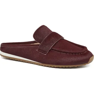 J/Slides Paula Leather Mule in Dark Red at Nordstrom, Size 6