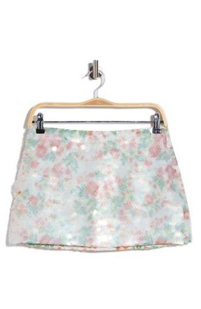 Diane Von F&uuml;rstenberg Linsina Miniskirt in Sequin Marlene Batik Ivory at Nordstrom Rack, Size 12