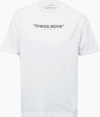 Off-white Womens Off Chess Tee - White/Multi - Size: 12
