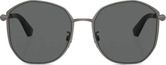 Burberry Sunglasses geometric-frame sunglasses - women - Metal - 57 - Grey