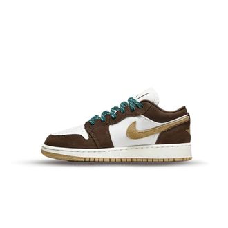 Nike Jordan 1 Low SE Cacao Wow (Gs) - unisex - Sport - Veelkleurig - Maat: 36 1/2 EU Leer