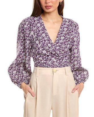 Maje Linen-Blend Top