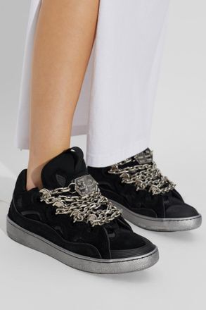 Lanvin Curb Sports Shoes, Womens, Black