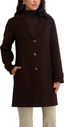 Elie Tahari Mari Long Wool-Blend Coat