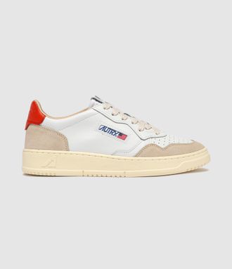 Autry Baskets Homme Medalist Low Leat Suede White Pumpkin
