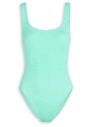 Hunza G Crinkle Swimsuit - Mint - One Size