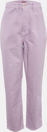Staud Staud Purple Lilac Denim Straight Leg Jeans L Waist