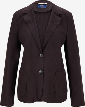 Fedeli Kurzer ungefütterter Flanellblazer