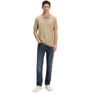 HUGO BOSS Hugo Piqu&eacute;-poloshirt met logo voor heren (Beige)