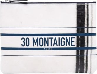 Dior Pre-owned Clutches, female, White, Size: ONE SIZE Pre-owned Coated Canvas Pouch